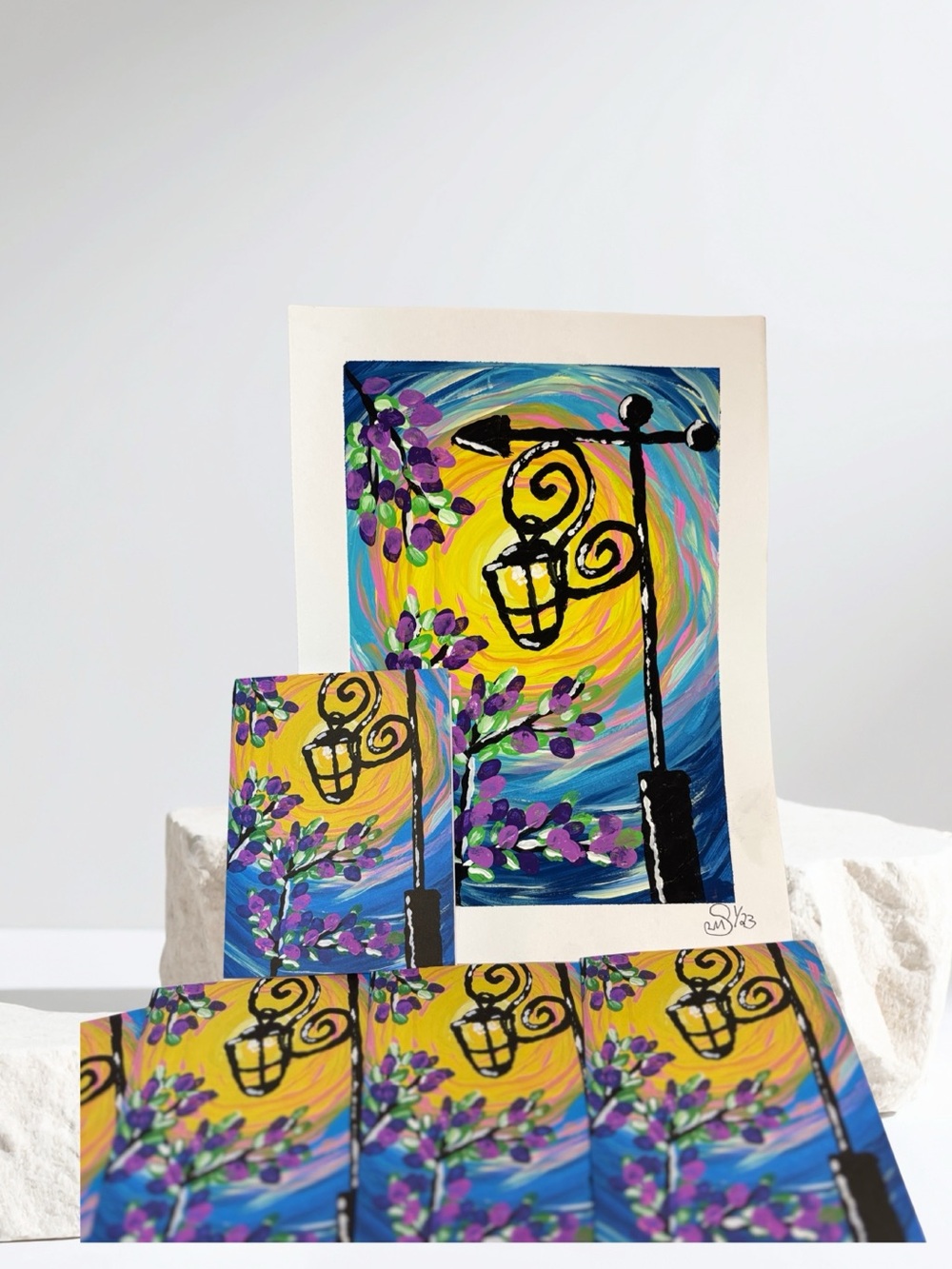 Mystical Lantern Greeting Card Set of 5 | Original Fantasy Art